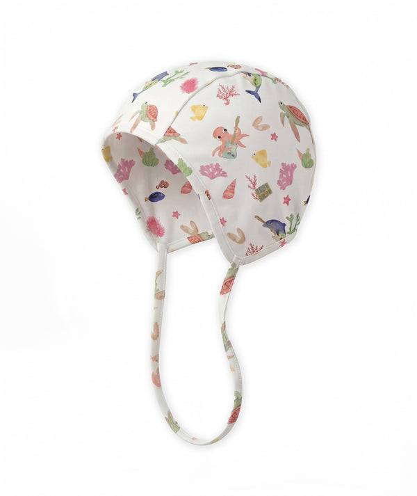 Casa Marisol Ocean print baby sun hat