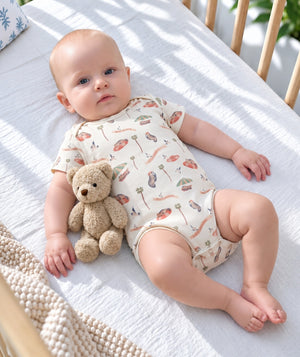 Pool Party print baby onesie, everyday infant bodysuit.