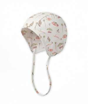 Casa Marisol Pool Party print cotton sun hat for babies and toddlers