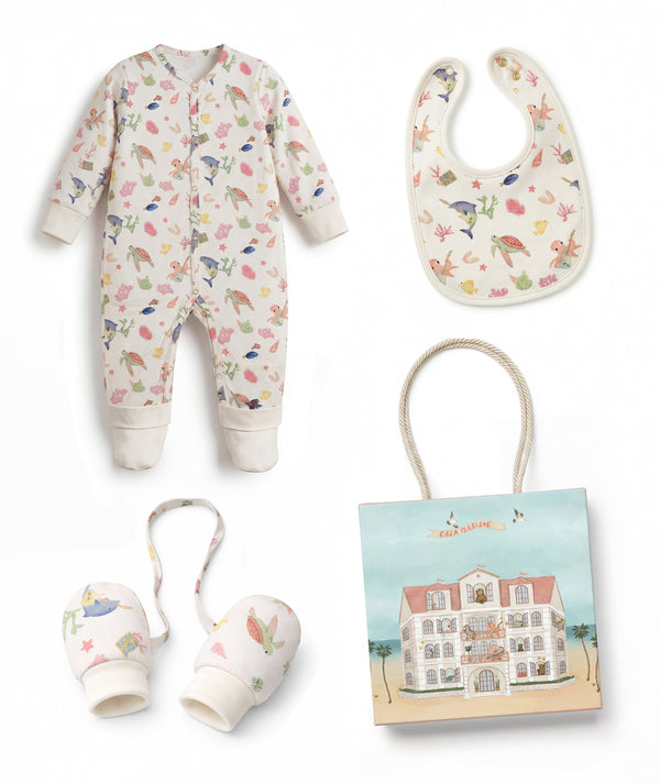 Casa Marisol premium newborn gift set with coordinated essentials, alternate 3