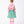 Load image into Gallery viewer, Back view of Chiffon Rose Girls Outfit | 2 Pieces in mint chiffon for girls ages 3 to 12, highlighting tailoring, closure and finishing
