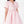 Load image into Gallery viewer, Close-up of Enchanting Brooch Girls Dress in blush pink structured matte satin for girls ages 3 to 12, highlighting tailoring, closure and finishing
