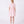 Load image into Gallery viewer, Back view of Enchanting Brooch Women's Dress in pink cotton, highlighting neckline, sleeves and embellishments
