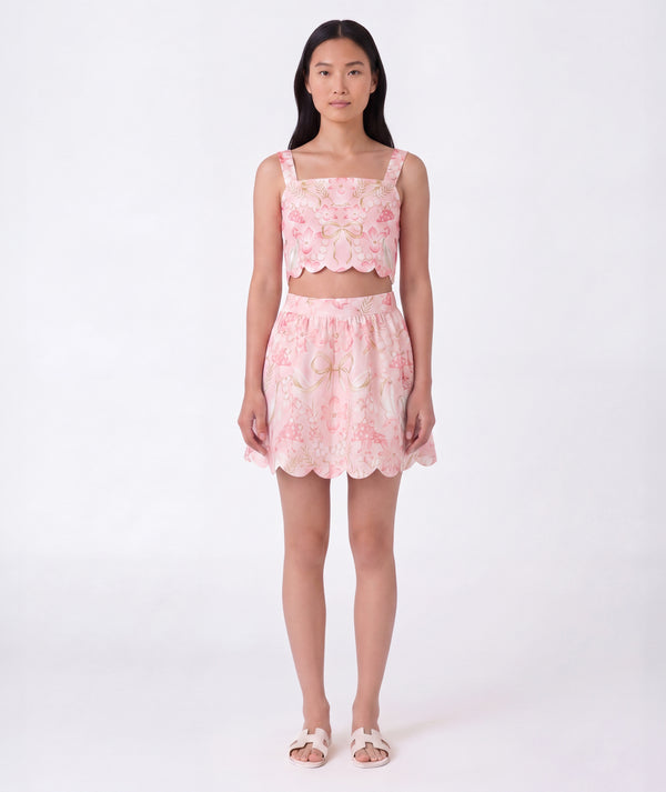 Front view of Exquisite Cut Women's Resort Outfit | 2 Pieces, showing overall silhouette and styling