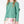 Charger l'image dans la galerie, Close-up of Exquisite Rose Bloom Outfit | 2 Pieces in green satin, highlighting neckline, sleeves and embellishments
