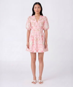 Front view of Exquisite Wrap Women's Dress, showing overall silhouette and styling