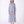 Carica l'immagine nel visualizzatore Galleria, Floral Bow Women's Dress in blue with pink rose print, statement neckline bow and flowing skirt from Mama Luma
