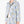 Load image into Gallery viewer, Powder blue floral jacquard girls jacket with woven flowers, pointed collar and statement button detail
