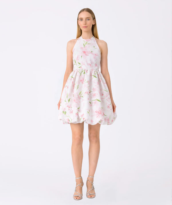 Exquisite Flared Floral Women's Dress