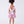 Load image into Gallery viewer, Back view of a two-piece girls outfit with open-back tie detail and layered floral skirt, designed for elegant celebrations.
