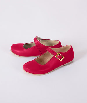 Elegant Fuschia Comfortable Kids Shoes