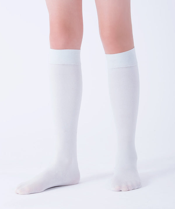 Mama Luma Classic Aqua Kids Socks — high-knee cotton blend socks with elastane, breathable and durable, perfect for school and birthdays