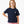 Load image into Gallery viewer, Front-facing lifestyle image of a girl wearing a navy short sleeve t-shirt styled with pink bottoms, designed for clean everyday outfits, school-friendly comfort, and relaxed daily wear, available in sizes 3–14

