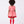 Load image into Gallery viewer, Back view of Mama Luma’s 3D Petals Plaid Dress from the Asagao Christmas Collection — perfect for holiday gatherings and winter events. Available in girls’ sizes 3–12 Y.
