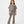 Charger l'image dans la galerie, Front-facing lifestyle image of a girl wearing a taupe short sleeve t-shirt with matching ribbed pants, styled for comfortable school days, casual movement, and everyday wear, available in sizes 3–14
