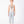 Load image into Gallery viewer, Gold Flowers girls outfit with metallic sleeveless top and powder blue floral jacquard trousers front view
