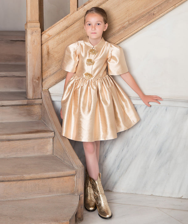 Enchanting Brooch Girls Dress