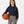 Load image into Gallery viewer, Girl wearing a navy sweatshirt and gray athletic shorts from GoldenCubs activewear collection, holding a basketball, standing confidently in a studio background.

