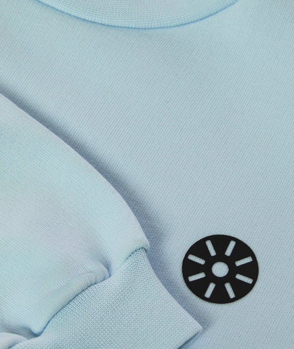 Goldencubs baby blue cotton sweatshirt for girls aged 3 to 14 years