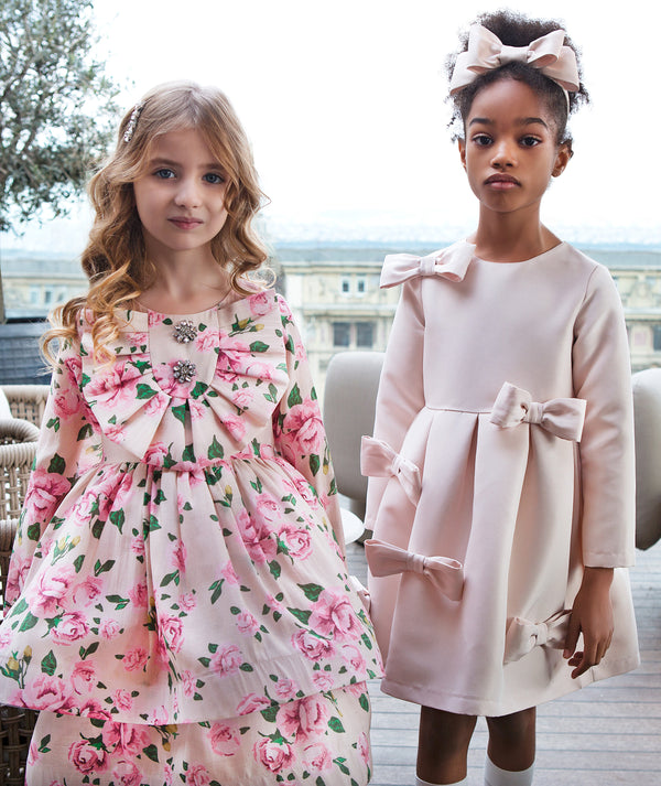 Bow Detailed Girls Dress