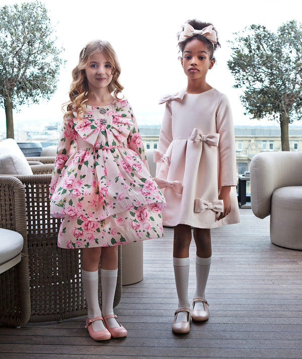 Bow Detailed Girls Dress