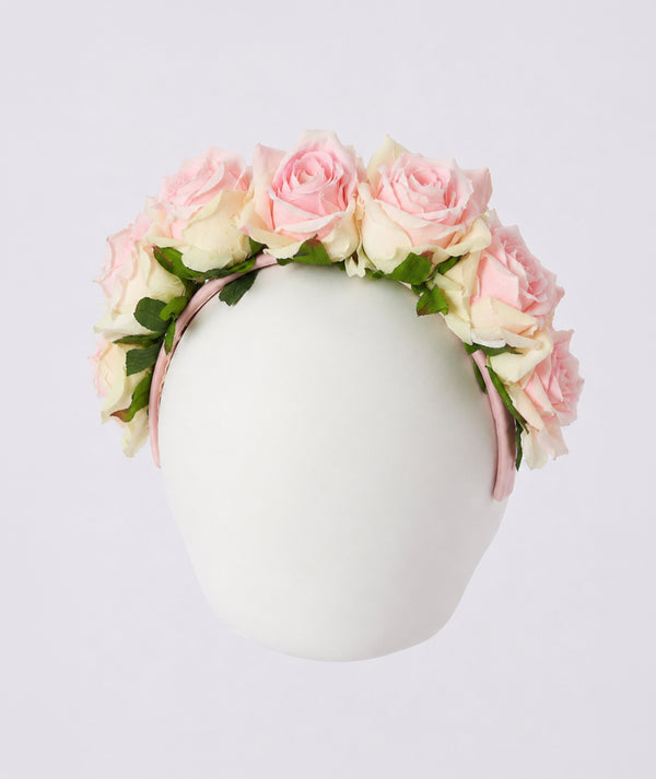 Powder Pink Rose Girls Headband
