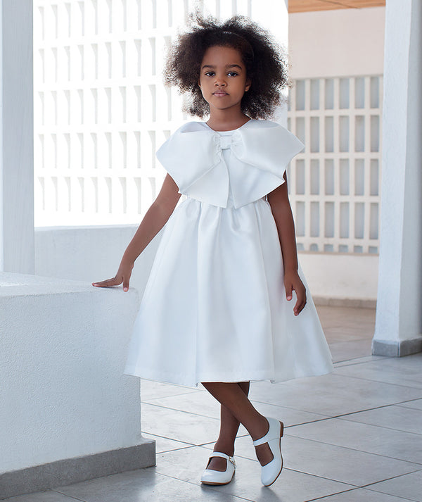 chic white dress for little girls