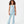 Load image into Gallery viewer, Girl wearing a light blue sleeveless tank top and matching ribbed pants, styled for everyday athleisure, movement, and casual activewear, available in sizes 3–14
