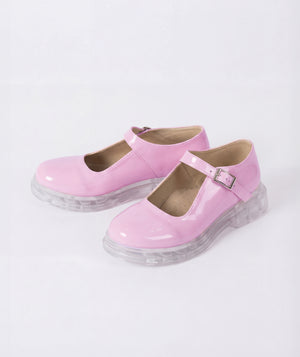 a pair of lilac pink shoes for girls