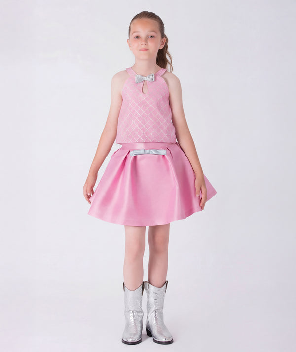 Shimmering Jacket Girls Outfit | 2 Pieces