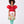 Load image into Gallery viewer, Girl wearing Mama Luma’s Asagao Flowers Outfit with a red organza top and floral skirt — perfect for Christmas, winter weddings, and holiday portraits. Available in girls’ sizes 3–12 Y.
