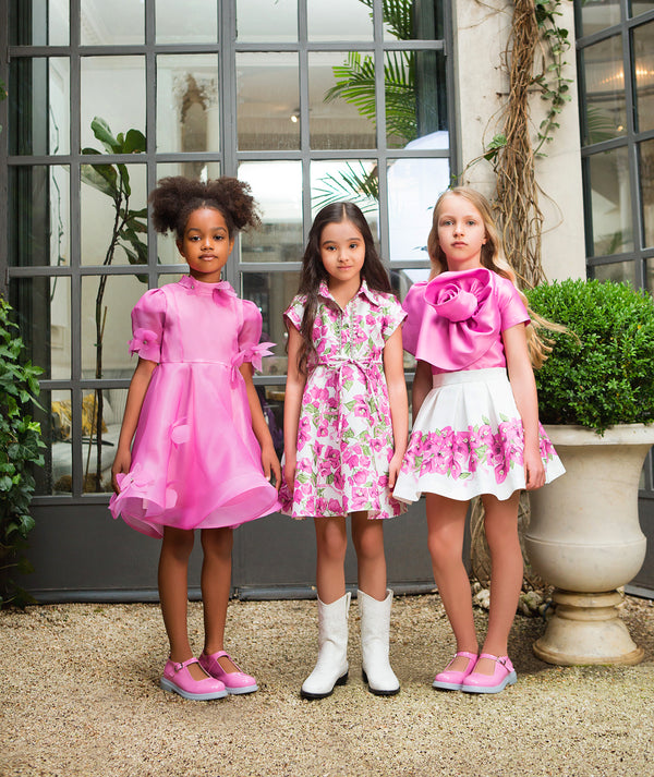 Crystal-Trim Girls Dress