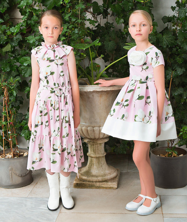 Floral Ruffles Girls Dress