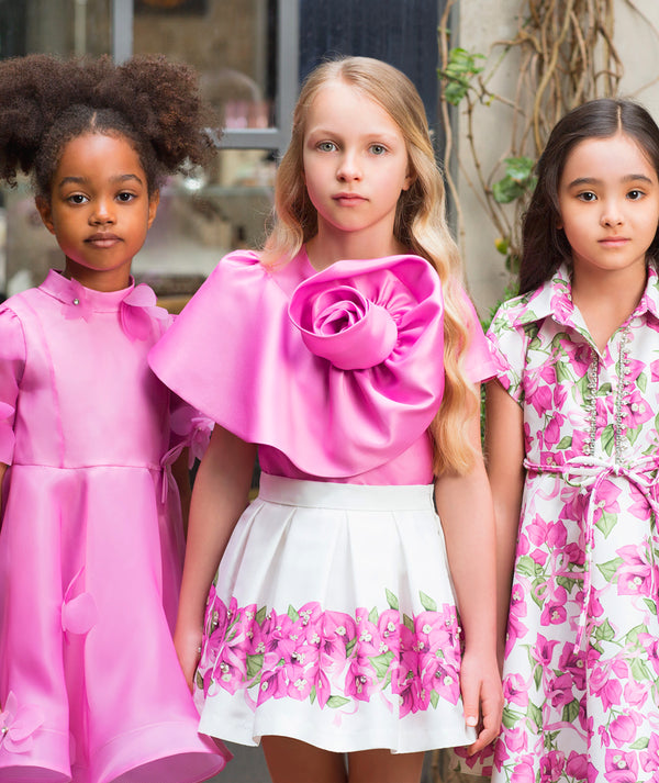 Crystal-Trim Girls Dress
