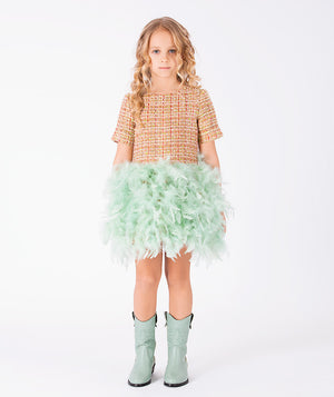 Mama Luma luxury girls dress fashion editorial showcasing premium children’s special occasionwear.