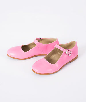 Pink girls occasion shoes by Mama Luma, a playful footwear choice for birthdays, parties and coordinated girls outfits.