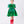 Load image into Gallery viewer, Girl wearing Mama Luma’s Shimmering Bow Dress in emerald green with puff sleeves and metallic bow — perfect for Christmas parties, family gatherings, and winter weddings. Available in girls’ sizes 3–12 Y.
