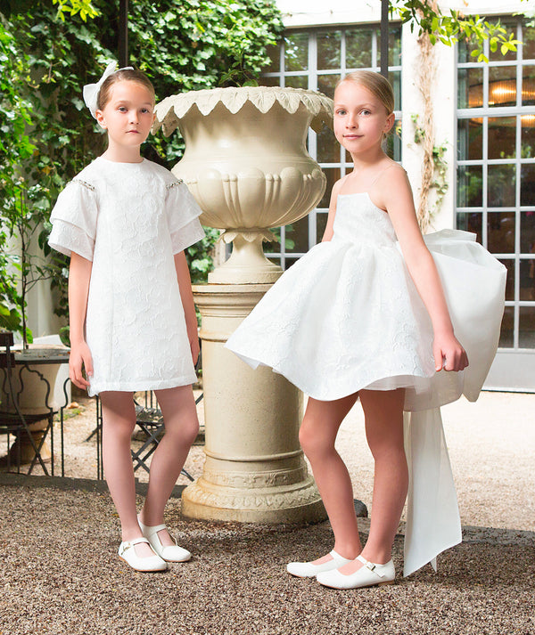 Exquisite Jacquard Girls Dress