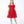 Charger l'image dans la galerie, Mama Luma Enchanting Bow Girls Holiday Dress in red, front product view.
