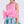 Load image into Gallery viewer, Detail of feather-trimmed pink top from Mama Luma Kohana Feathers girls two-piece outfit.
