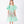 Load image into Gallery viewer, Front view of Marambaia Girls Dress in mint green for girls ages 3 to 12, a premium children’s design by Mama Luma

