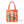 Load image into Gallery viewer, Orange girls tote bag with 3D flower appliqués from Mama Luma’s Marambaia Collection.
