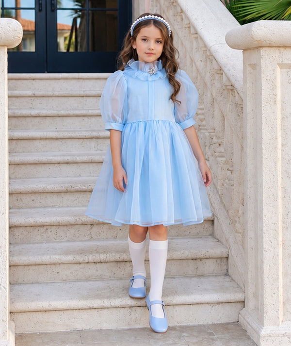Organza Ruffles Girls Dress