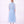 Carica l'immagine nel visualizzatore Galleria, Back view of powder blue Organza Ruffles Women's Dress with sheer puff sleeves, ruffled collar and full skirt

