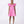 Carica l'immagine nel visualizzatore Galleria, Pink mini dress with floral ruffle shoulders and square neckline
