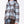 Load image into Gallery viewer, Detail view of Plaid Cropped Girls Jacket featuring wide lapels, chocolate buttons and powder-blue plaid by Mama Luma.
