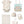 Carica l'immagine nel visualizzatore Galleria, Collection of baby items including a onesie, hat, bib, and more on a white background
