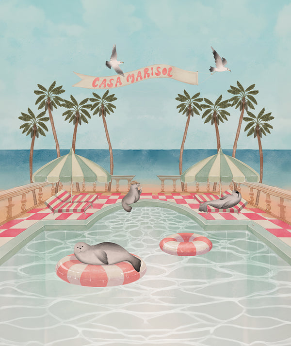 Baby Blanket — Pool Party