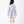 Charger l'image dans la galerie, Porcelain Garden blue floral girls dress with pink roses and structured pleated skirt back view
