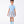 Charger l'image dans la galerie, Porcelain Garden girls two-piece outfit with powder blue cropped jacket and rose print pleated skirt front view

